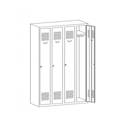 Kovová šatní skříň SUM-340 W 2