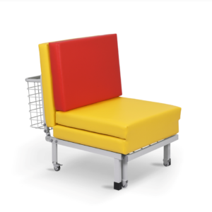 Nemocniční rozkládací křeslo BOZ1 je vhodné pro umístění do pokoje pacienta. Slouží k sezení a v rozloženém stavu k odpočinku pro doprovod pacienta. Výrobek má CE certifikát.