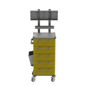 Ošetřovatelský vozík 02 je pečovatelský vozík. Vzorová sestava ošetřovatelského vozíku. Produkt lze upravit podle požadavků a potřeb zákazníka. Vybavení vozíku na obrázku viz popis níže.