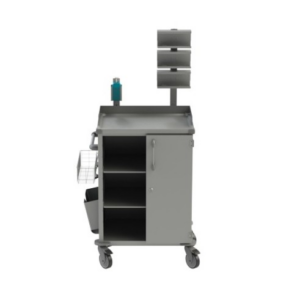 Ošetřovatelský vozík 01 je pečovatelský vozík. Vzorová sestava ošetřovatelského vozíku. Produkt lze upravit podle požadavků a potřeb zákazníka. Vybavení vozíku na obrázku viz popis níže.