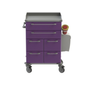 Zákrokový zdravotnický vozík 03 je vozík na zdravotnické zákroky. Vzorová sestava vozíku pro zdravotnické zákroky. Produkt lze upravit podle požadavků a potřeb zákazníka.