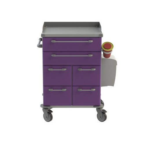 Zákrokový zdravotnický vozík 03 je vozík na zdravotnické zákroky. Vzorová sestava vozíku pro zdravotnické zákroky. Produkt lze upravit podle požadavků a potřeb zákazníka.